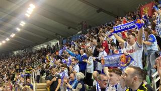 Aficionados del Real Zaragoza.
