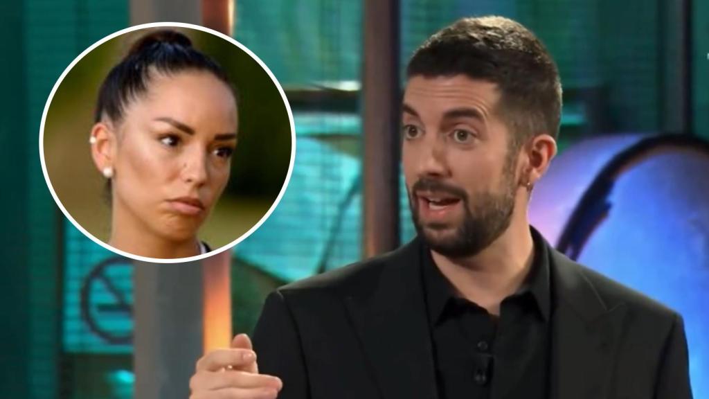 David Broncano y Anita Williams, de 'La isla de las tentaciones', en un fotomontaje hecho por BLUPER.