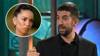 David Broncano y Anita Williams, de 'La isla de las tentaciones', en un fotomontaje hecho por BLUPER.