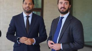 Ignacio Garriga y JUan García-Gallardo durante una visita a Valladolid