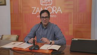 El concejal de Obras, Movilidad, Infraestructuras y Participación Ciudadana, Pablo Novo, durante la rueda de prensa de este miércoles