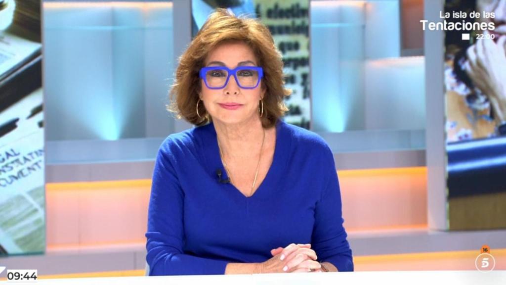 Ana Rosa Quintana, tras responde a Patxi López desde Telecinco.