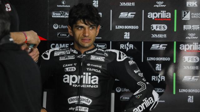 Jorge Martín, durante los primeros test de MotoGP en Sepang.