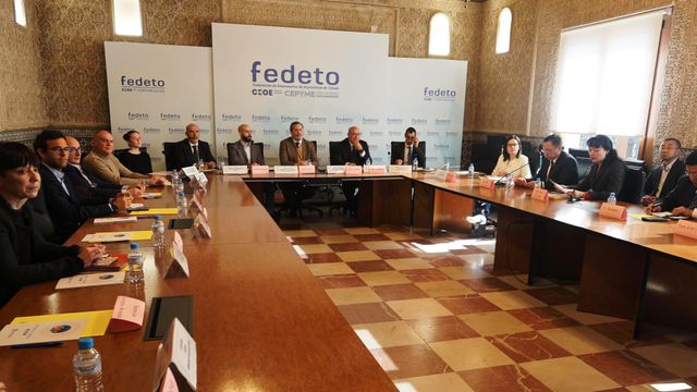 Reunión en la sede de Fedeto. Foto: Diputación de Toledo.