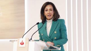 La presidenta de Santander, Ana Botín, presenta los resultados 2024 de la entidad este miércoles.