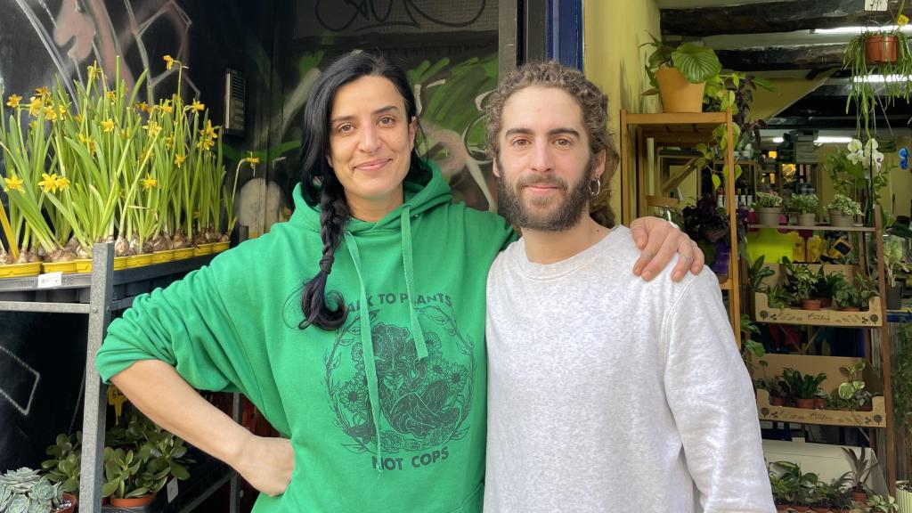 Lucas y Nieves, de la floristería A Chorima.