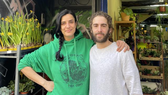 Lucas y Nieves, de la floristería A Chorima.