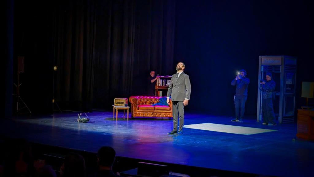 Manu Sánchez, al finalizar el espectáculo.