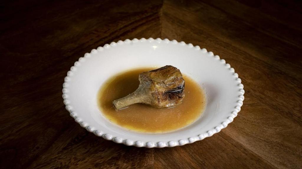 Las alcachofas rellenas de Restaurante Rioja.