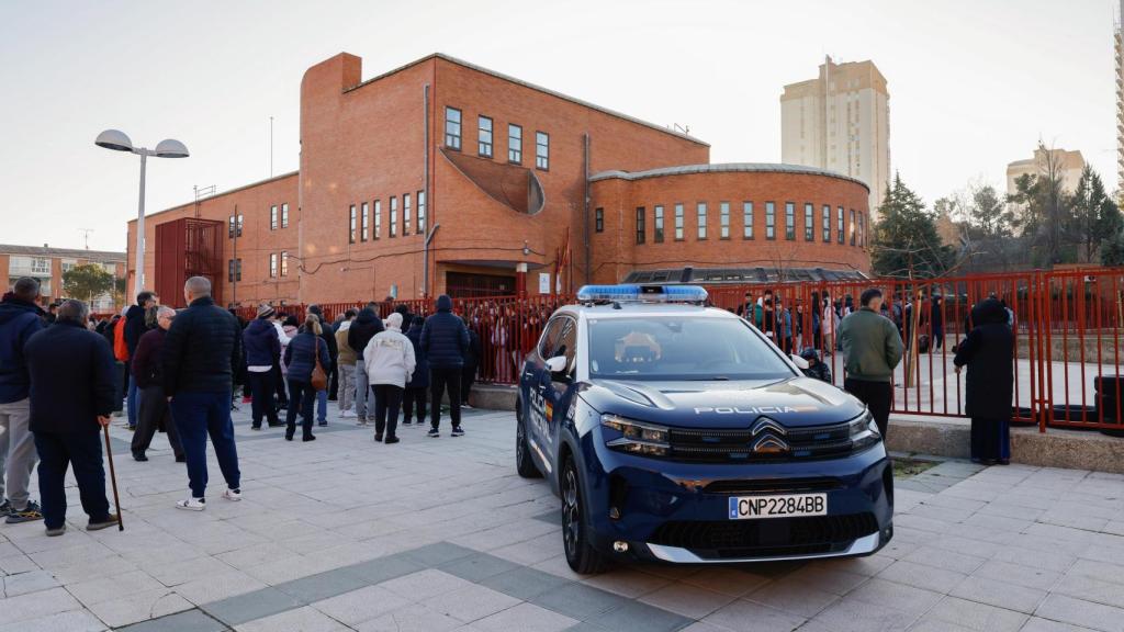 Un momento de la concentración de protesta de este jueves.