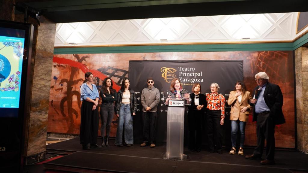 Presentación de 'Chavela' en el teatro principal de Zaragoza.
