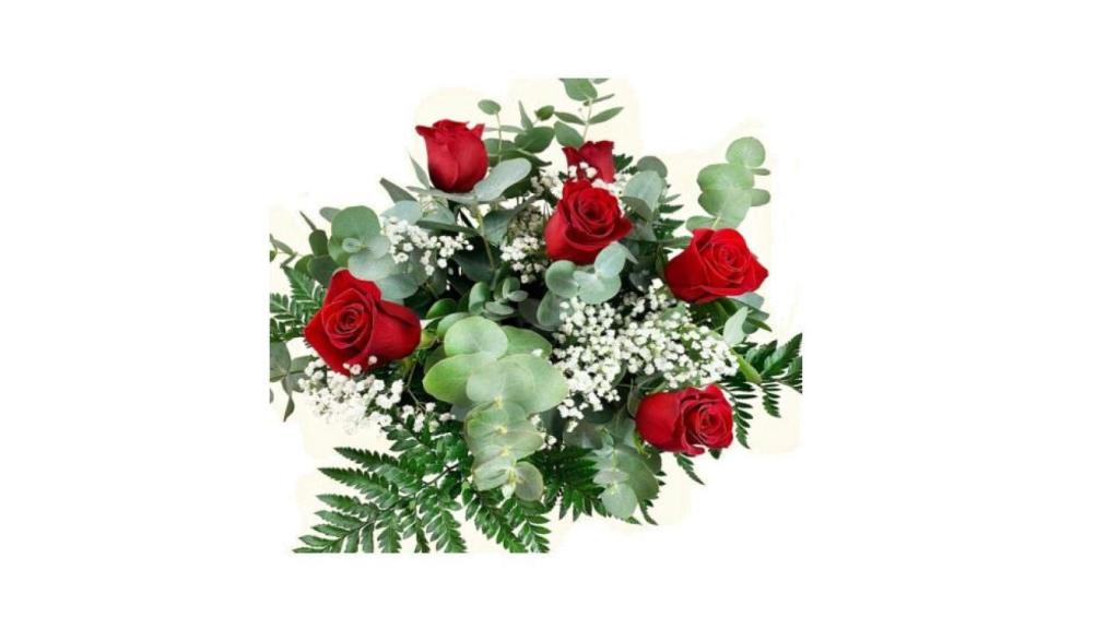 Ramo de rosas rojas naturales