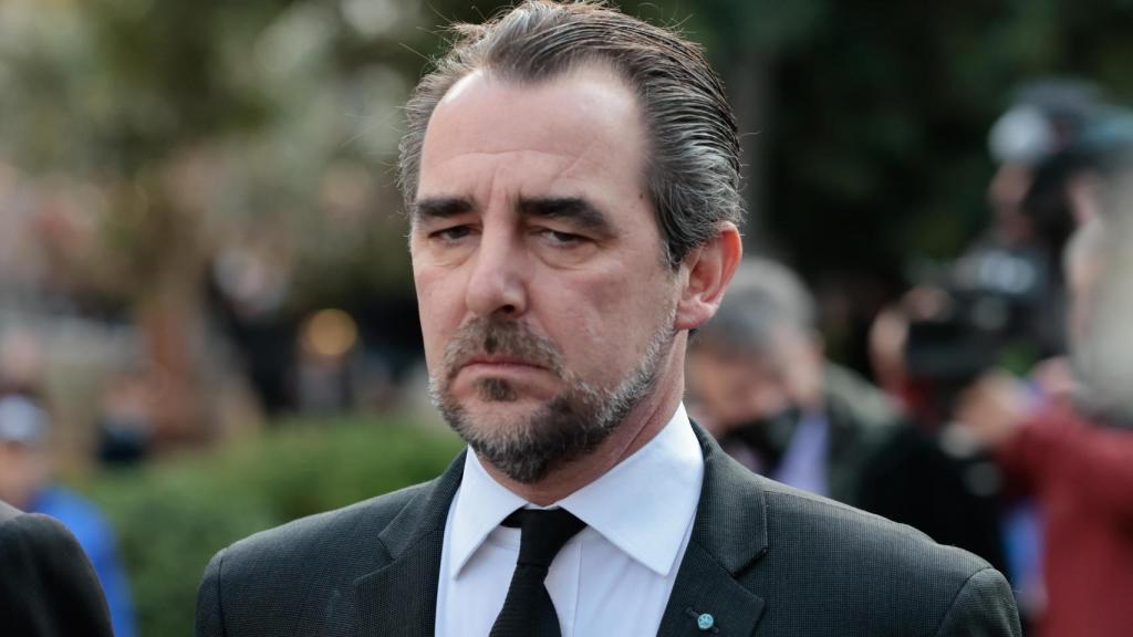 Nicolás de Grecia, en el funeral de su padre, Constantino de Grecia, celebrado en Atenas en enero de 2023.
