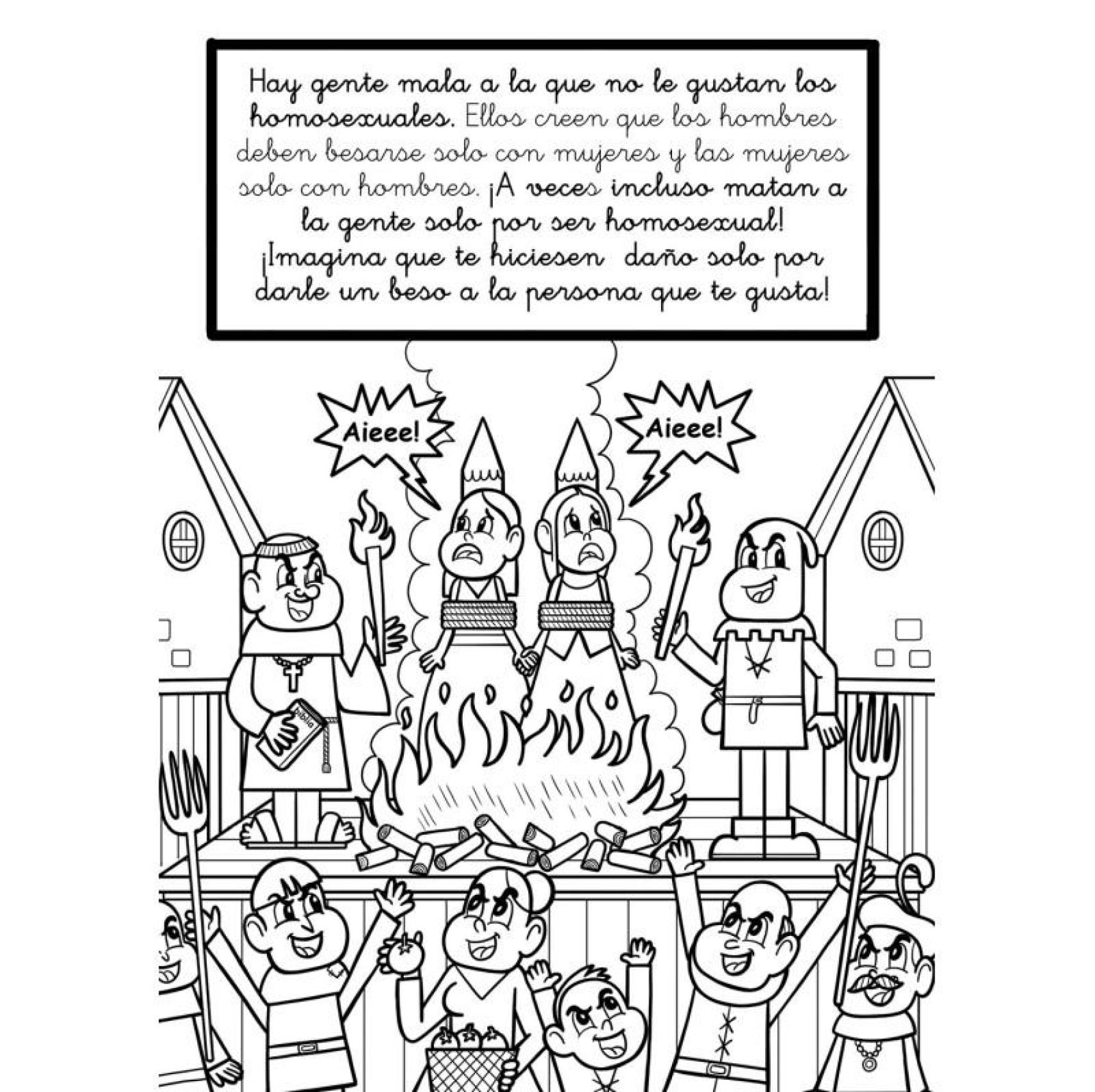 Una de las páginas del cuadernillo.