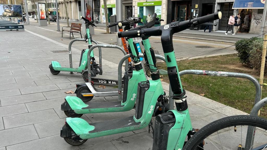 Patinetes eléctricos en Zaragoza.
