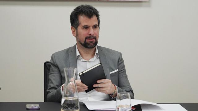 El portavoz del PSOE en las Cortes, Luis Tudanca, durante la Junta de Portavoces de este jueves