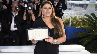Karla Sofía Gascón en el Festival de Cannes. Foto: Italy Photo Press / Zuma Press / ContactoPhoto