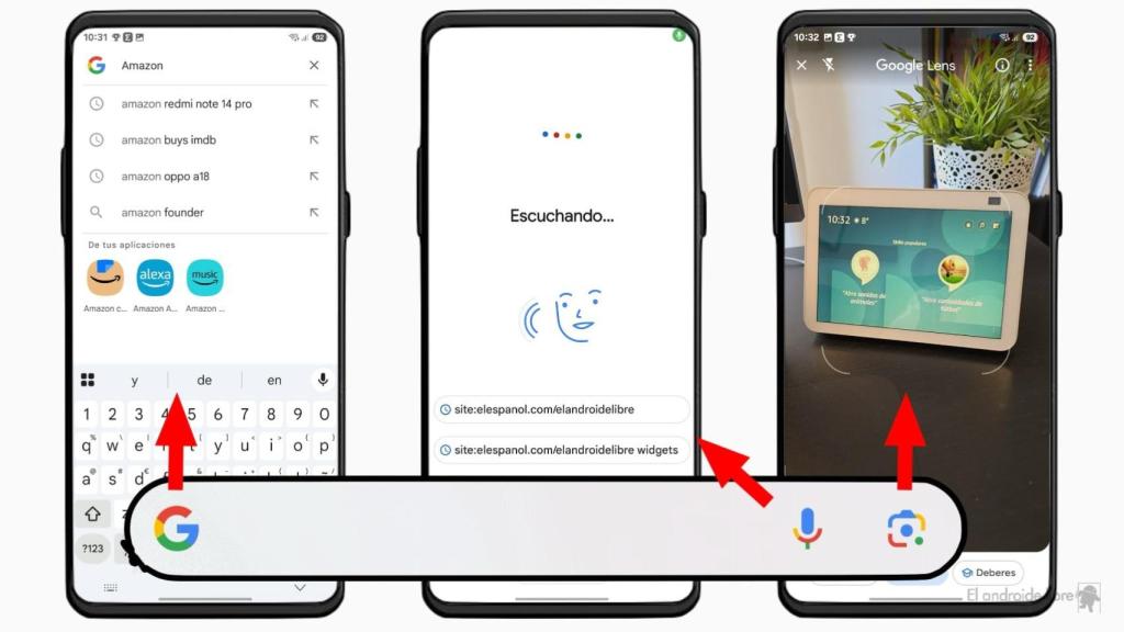 Iconos del widget de Google