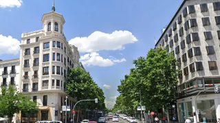 Vista de la calle Serrano de Madrid.