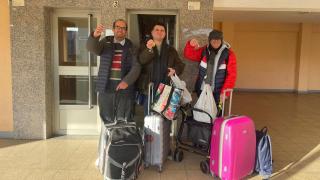 Carlos, José Manuel e Ivan de Down Coruña.