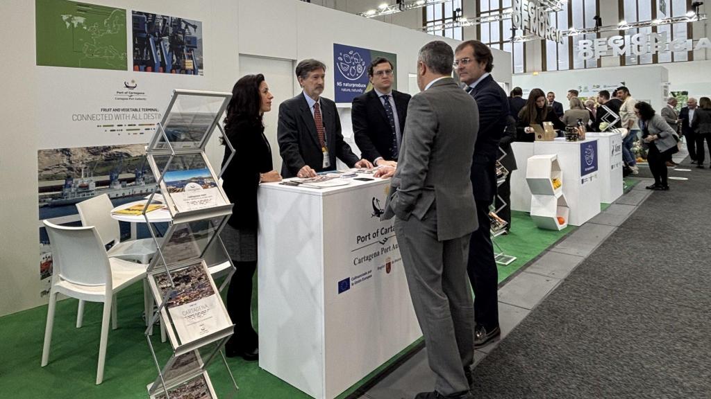 El stand de la Autoridad Portuaria de Cartagena en Fruit Logistica.