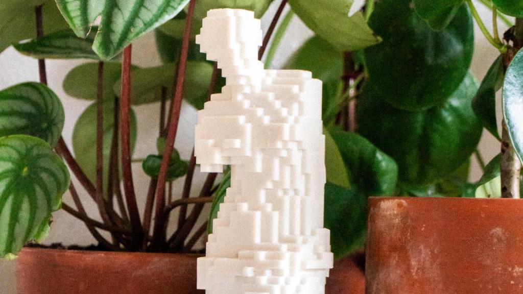 Escultura de la Venus de Milo pixelada. EE