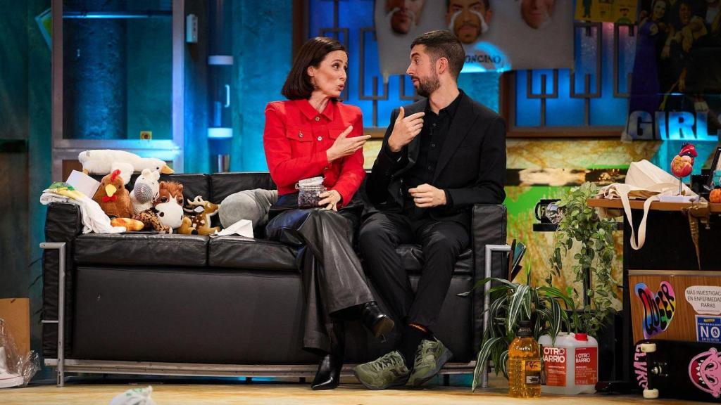 Aitana Sánchez-Gijón y David Broncano en 'La Revuelta'.