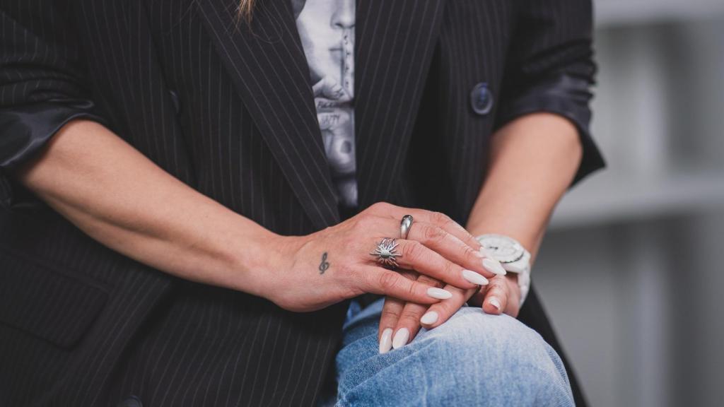 Las manos de Merche.