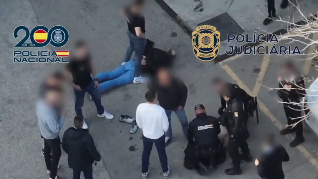 Momento de la detención.