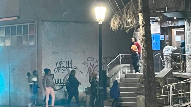 Parte de los migrantes trasladados a Jaca desde Canarias a finales de enero.