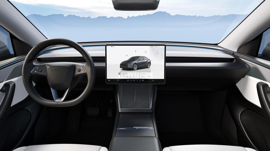 Interior del Tesla Model Y.