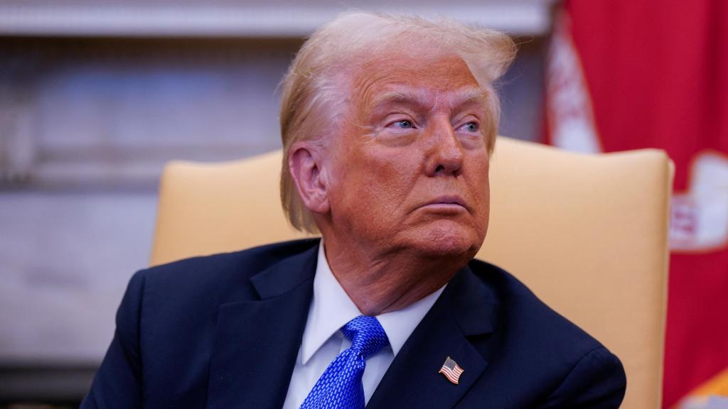 El presidente de Estados Unidos, Donald Trump, este viernes en la Casa Blanca.