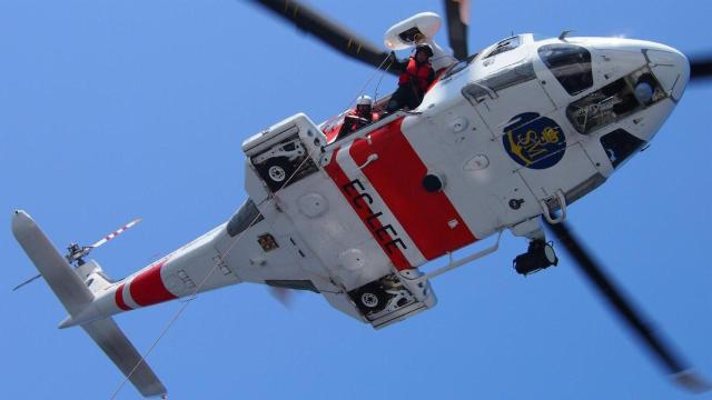 Helicóptero de Salvamento Marítimo.