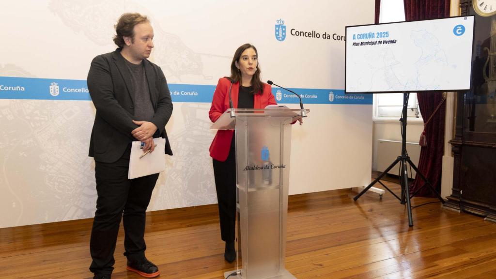 Inés Rey y Díaz Gallego este viernes.