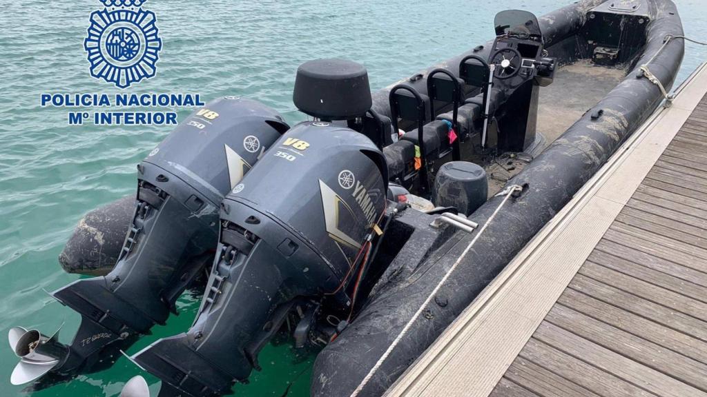 Narcolancha intervenida en el río Guadalquivir
