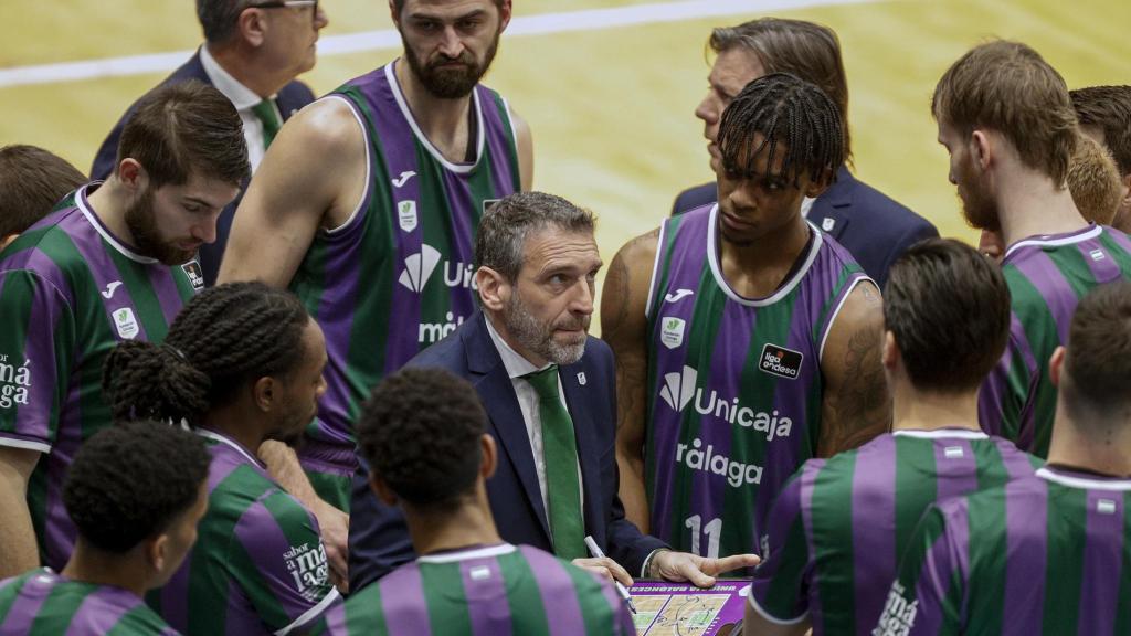 Ibon Navarro en un tiempo muerto en Lugo.