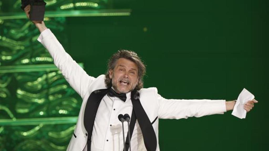 Salva Reina, ganador del premio Goya 2025 a mejor actor de reparto por 'El 47'. Foto: EFE/ Julio Muñoz.