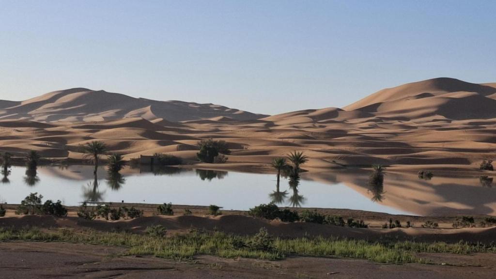 Imagen del desierto del Sáhara, en los alrededores de Erfoud (Marruecos).