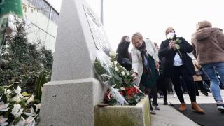 Imagen de archivo de un homenaje a los fallecidos del Villa de Pitanxo en 2024.