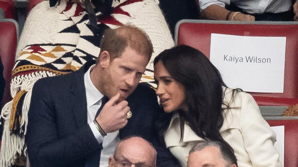 El príncipe Harry y su mujer, Meghan Markle, en la inauguración de los Juegos Invictus 2025.