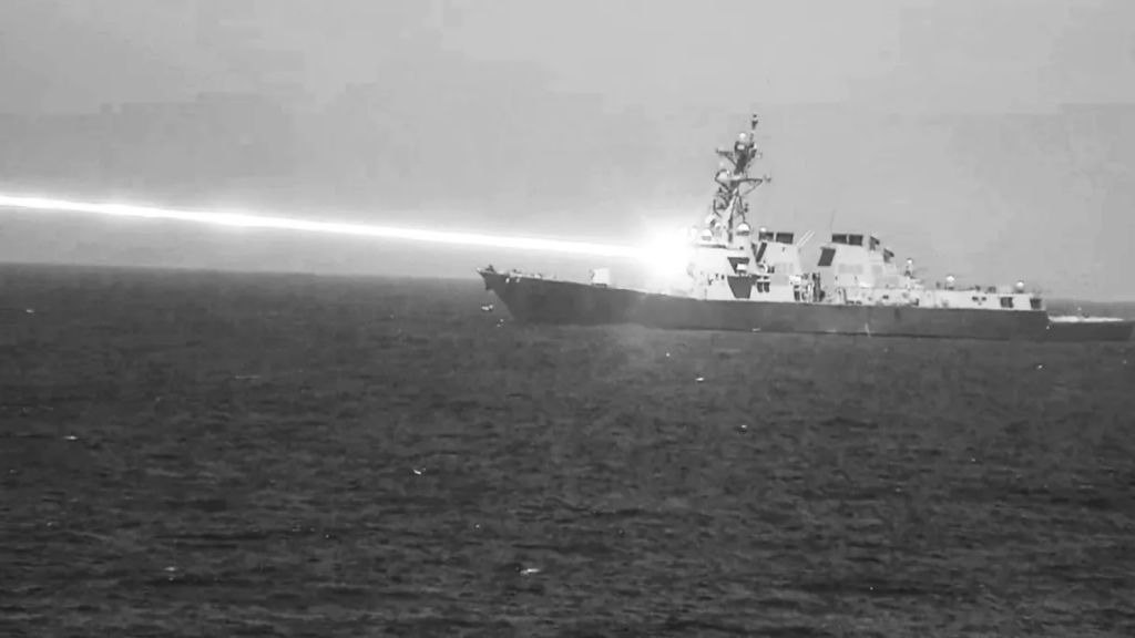 Imagen de la prueba con HELIOS hecha en mar abierto