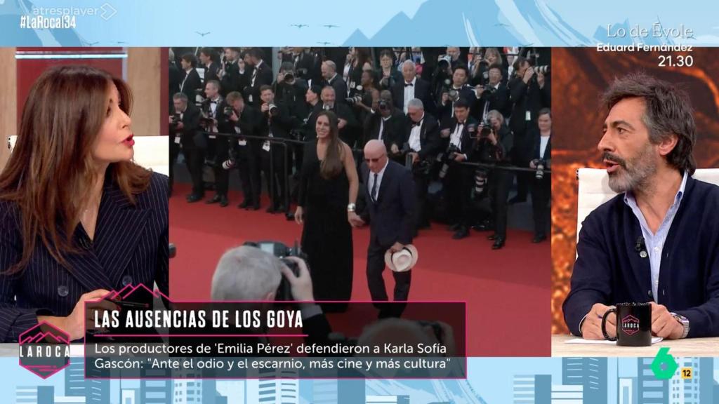 Nuria Roca y Juan del Val en 'La Roca'.