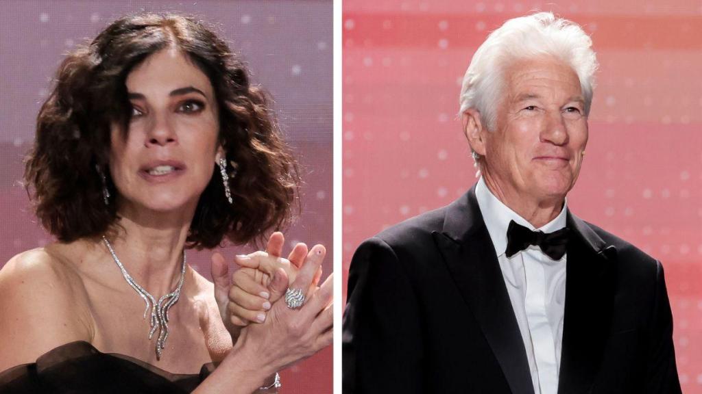 Maribel Verdú, Richard Gere y Chiara Ferragni, en un montaje de EL ESPAÑOL.