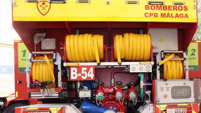 Un camión del Consorcio Provincial de Bomberos.