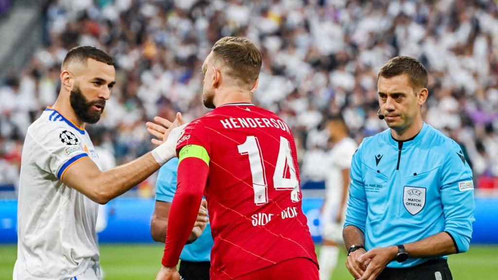 Clement Turpin, en la final de la Champions League de 2022