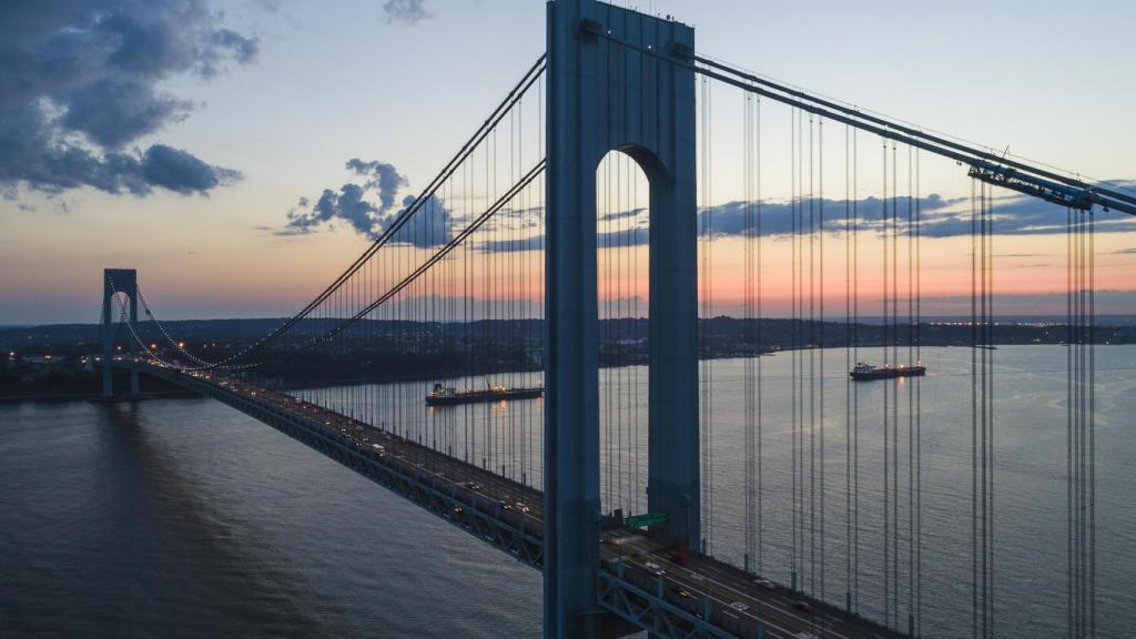 Vista del puente Verrazano, en Estados Unidos.