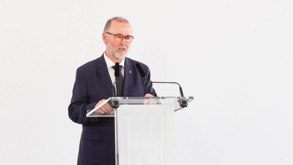 El alcalde Juanjo Berenguer, durante su discurso.