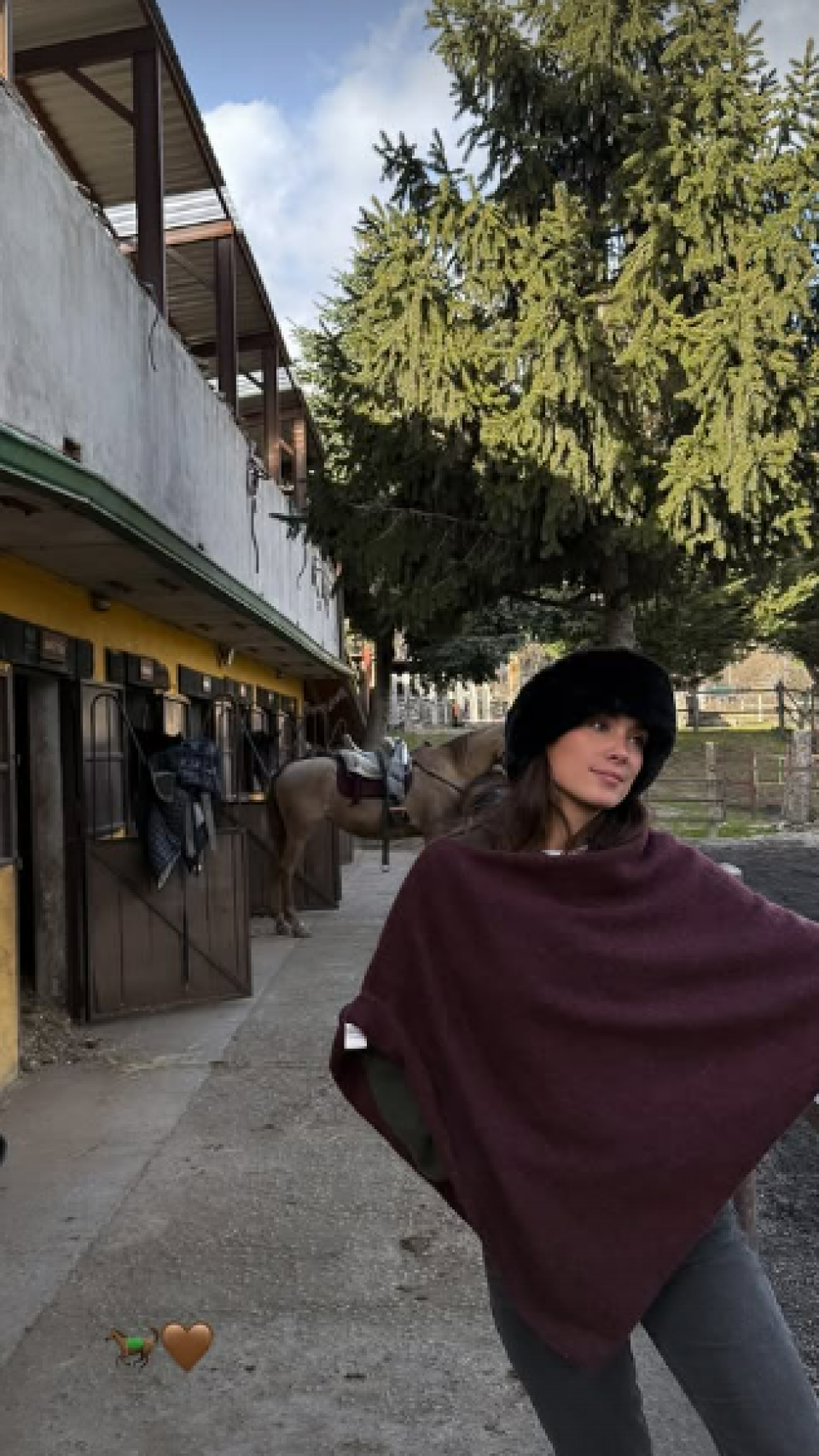 María Pombo, en un 'stories' de su Instagram.