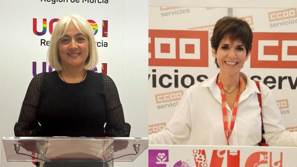 A la izquierda, Francisca Sánchez, y la derecha, Teresa Fuentes, candidatas a la secretaría general de UGT y CCOO.