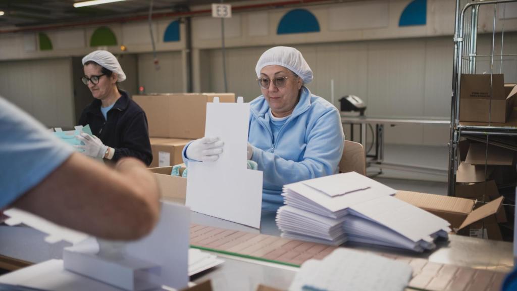 Una de las trabajadoras.